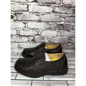 Gravity Defyer Ludvig Brown Leather Slip On Loafers Shoes Men’s Sz 8M US/41EU