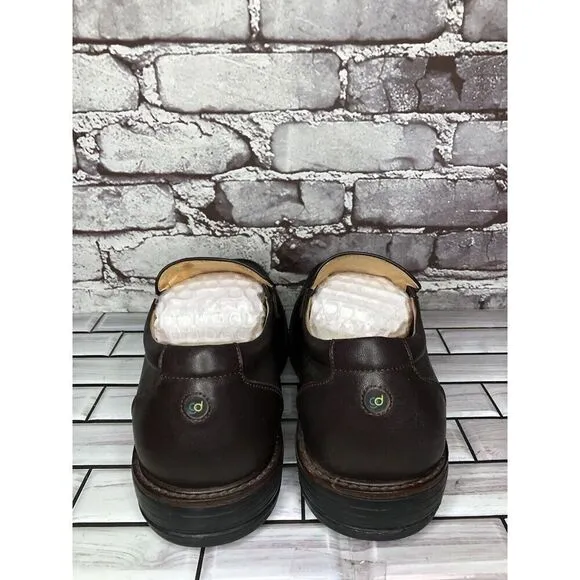 Gravity Defyer Ludvig Brown Leather Slip On Loafers Shoes Men’s Sz 8M US/41EU
