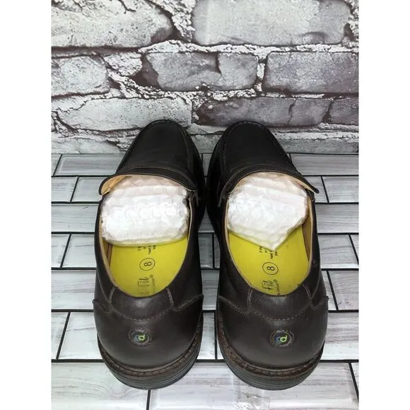 Gravity Defyer Ludvig Brown Leather Slip On Loafers Shoes Men’s Sz 8M US/41EU