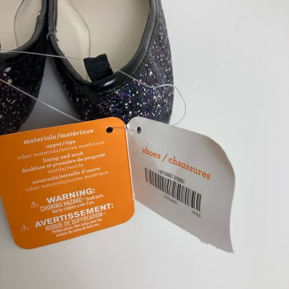 🌸Gymboree New Navy Multicolor Glitter Ballet Flat Shoes