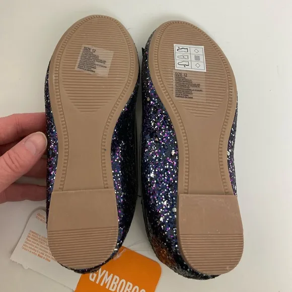 🌸Gymboree New Navy Multicolor Glitter Ballet Flat Shoes