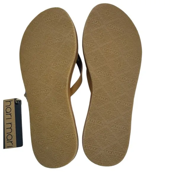 Hari Mari Meadows Tobacco Flip Flop Sandals Shoe NWT Size: 6