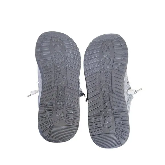 Hey Dude Men's Wally Cold Shoe Gray Comfort Slip On Casual Shoes Size 10