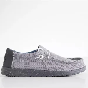 Hey Dude Men's Wally Cold Shoe Gray Comfort Slip On Casual Shoes Size 10