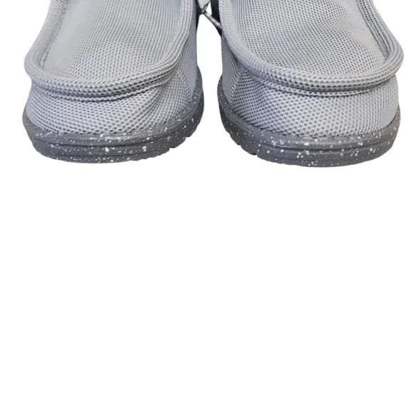 Hey Dude Men's Wally Cold Shoe Gray Comfort Slip On Casual Shoes Size 10