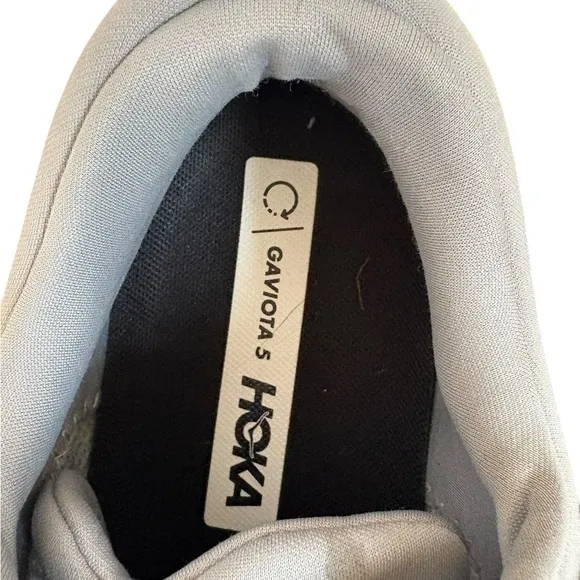 Hoka Gaviota 5 Mens Blue Gray Running Athletic Shoes Sneaker Sz  11.5 D