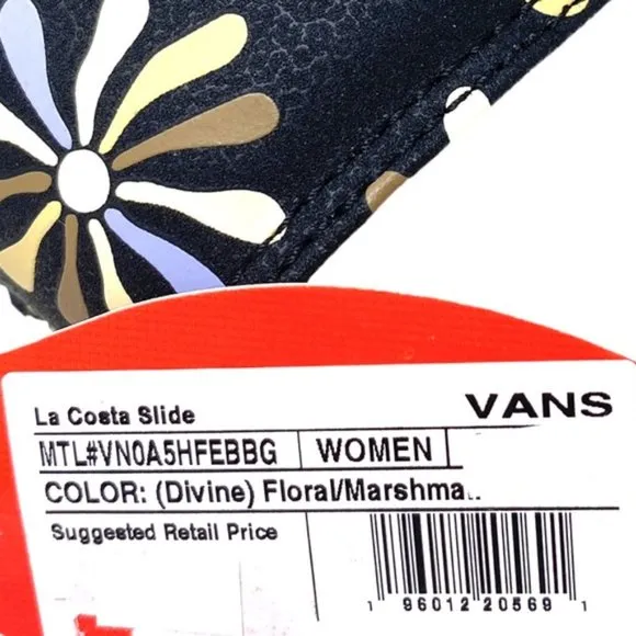🔥HOT SALE🔥VANS La Costa Slide Beige Floral Sandals Men’s Size VN0A5HFEBBG