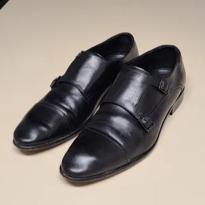 Hugo Boss double strap monk dress shoes size 8
