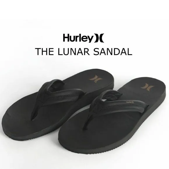 Hurley Men's Lunar Leather Sandal Flip Flop Thong