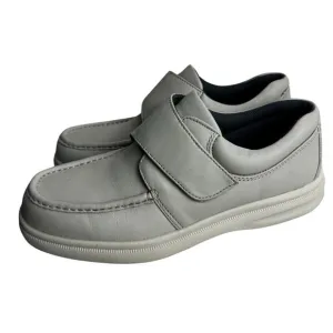 Hush Puppies Gil Shoes in Sport White Men's Sz 10.5 M Comfort Curve Loafer Gray