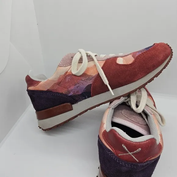 Inkkas Andes Jogger sneakers red purple women's 7