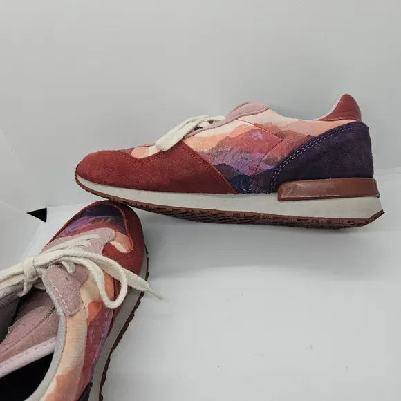 Inkkas Andes Jogger sneakers red purple women's 7