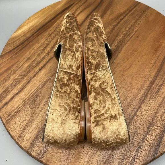 Ivanka Trump Kenni 2 Loafer Flat Gold Womens Size 8 M Comfort Slip On