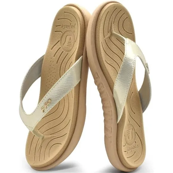 jiajiale Womens Fashion Orthotic Flip Flops Ladies Slip On Lightweight