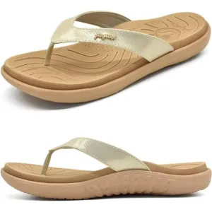 jiajiale Womens Fashion Orthotic Flip Flops Ladies Slip On Lightweight