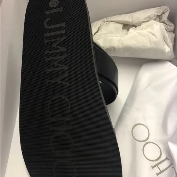 Jimmy Choo Marga Flat - Left Shoe Only - 35.5 EUR - Black - New In Box.