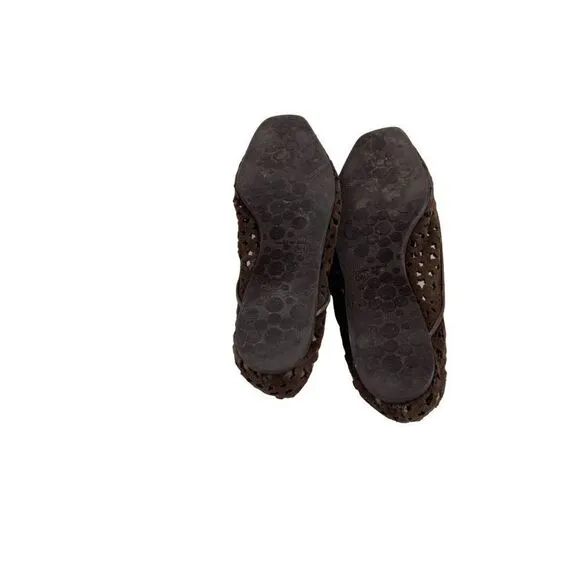 Jimmy Choo Brown Flat Shoes. Sz 36.5