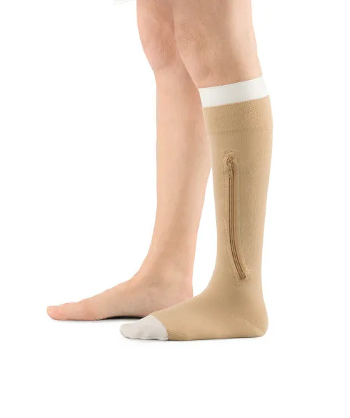 JOBST UlcerCARE 40  mmHg Open Toe Stocking With Zipper