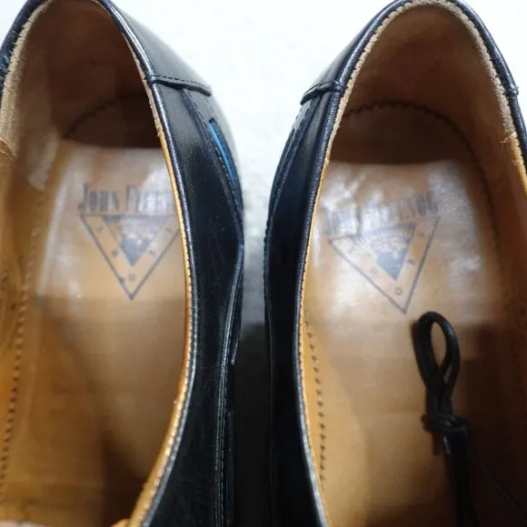 John Fluevog Shoes 8.5 Black The Gateways Cap Toe Oxford Lace