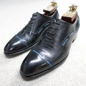 John Fluevog Shoes 8.5 Black The Gateways Cap Toe Oxford Lace