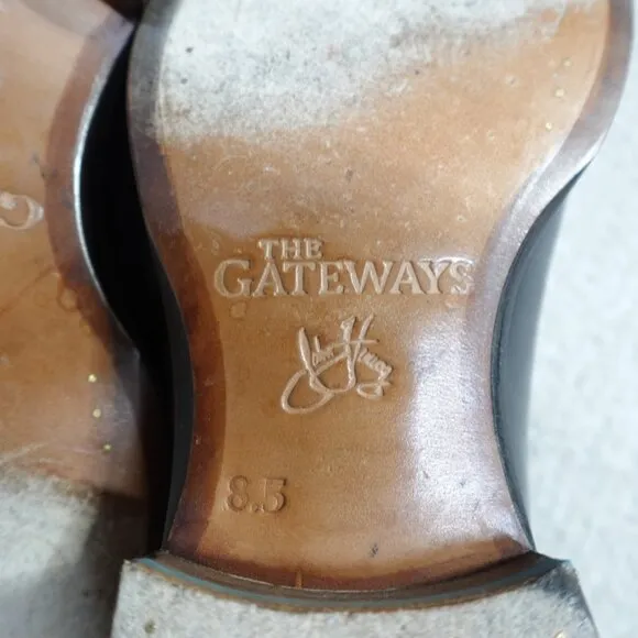 John Fluevog Shoes 8.5 Black The Gateways Cap Toe Oxford Lace