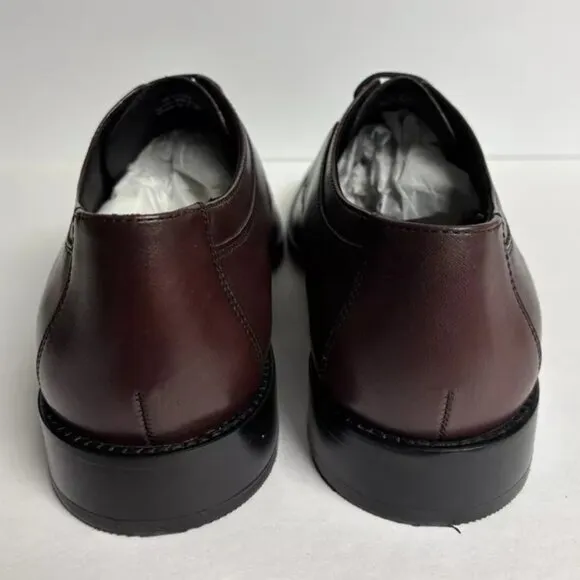 Johnston &amp; Murphy Men’s Novick Burgundy Cap Toe Oxford, Size 9 M