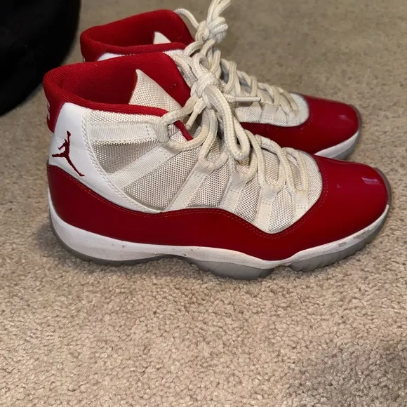Jordan 11’s Red and White Sneakers