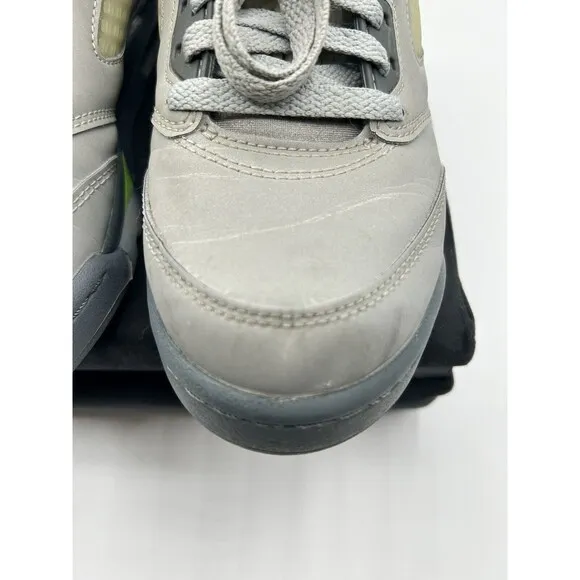 Jordan 5 &quot;Green Bean&quot; sneaker, size GS 5Y, US women's 6.5 Used in good condition