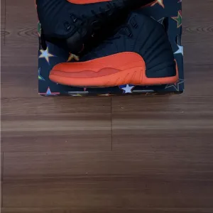 Jordan Black and Orange sneakers