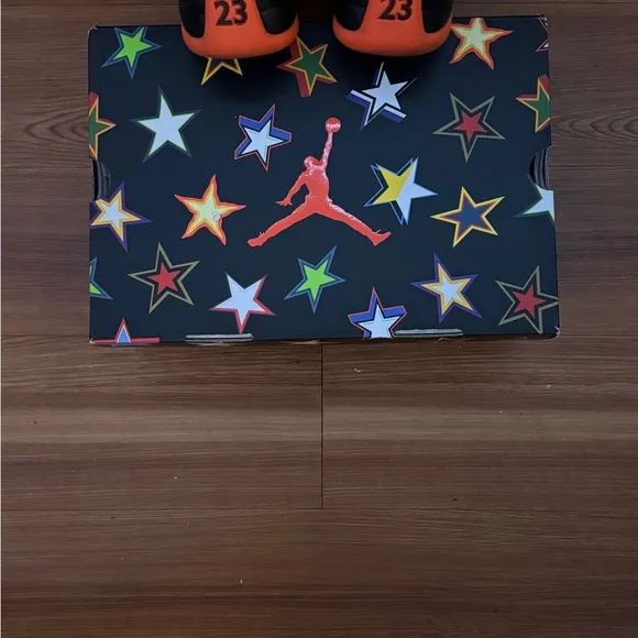 Jordan Black and Orange sneakers