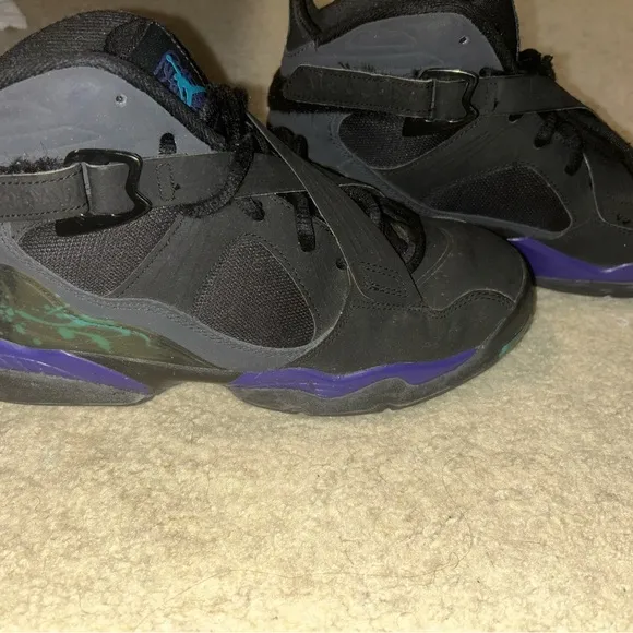 Jordan Black Sneakers with Cross-Strap Design