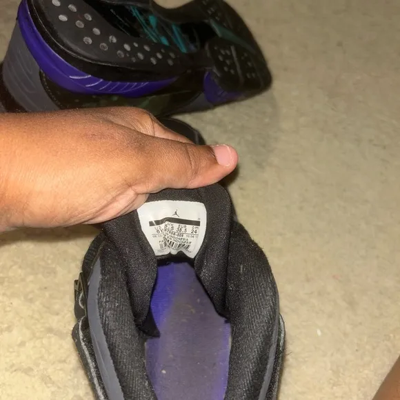 Jordan Black Sneakers with Cross-Strap Design