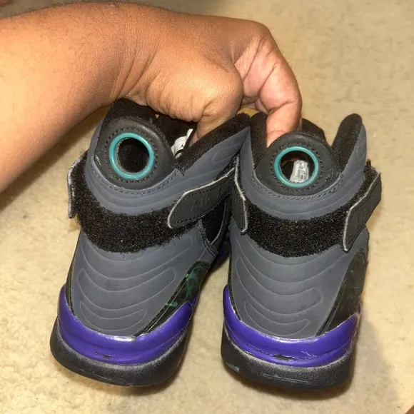 Jordan Black Sneakers with Cross-Strap Design