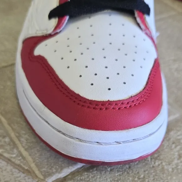 Jordan Kids' Red and White Sneakers