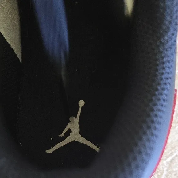 Jordan Kids' Red and White Sneakers