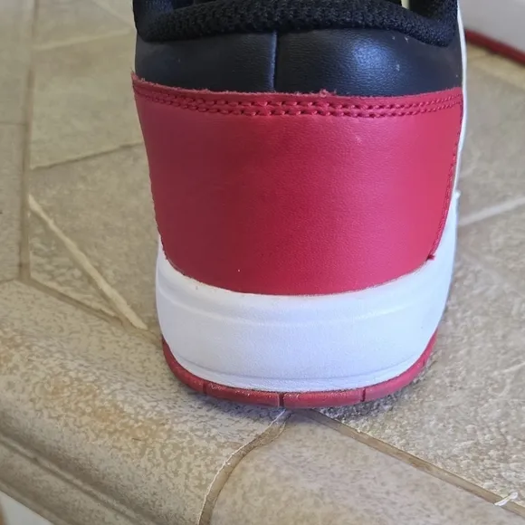 Jordan Kids' Red and White Sneakers