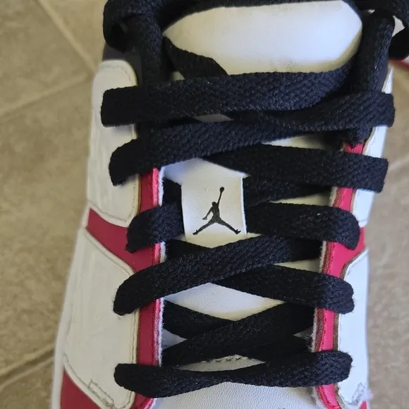Jordan Kids' Red and White Sneakers