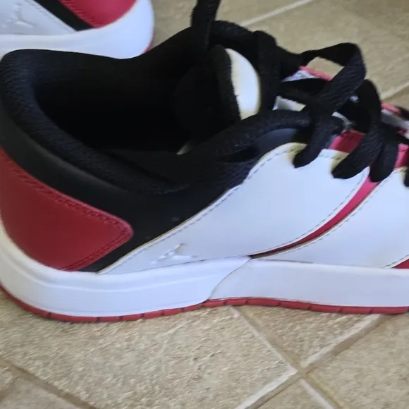 Jordan Kids' Red and White Sneakers