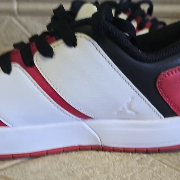 Jordan Kids' Red and White Sneakers