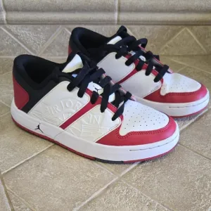 Jordan Kids' Red and White Sneakers