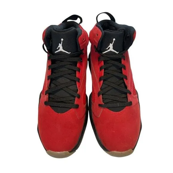 Jordan Lift Off High Top Men's Red &amp; Black Leather Basketball Sneakers Size 8.5