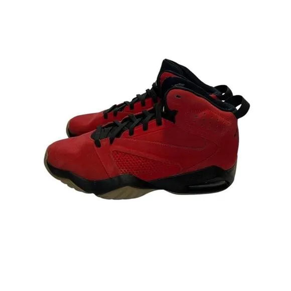 Jordan Lift Off High Top Men's Red &amp; Black Leather Basketball Sneakers Size 8.5