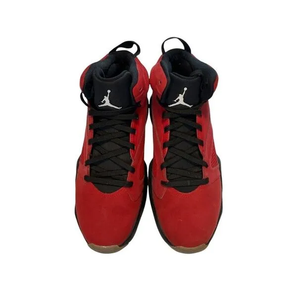 Jordan Lift Off High Top Men's Red &amp; Black Leather Basketball Sneakers Size 8.5