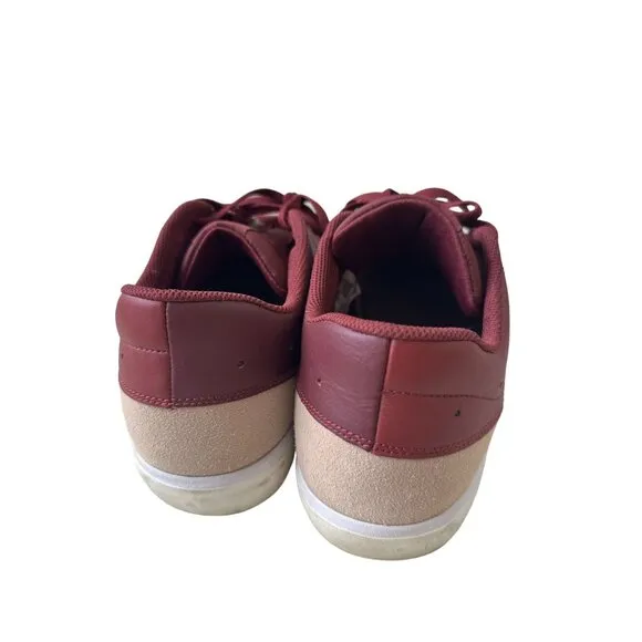 JORDAN Men’s Burgundy Leather Suede Series Sneakers Size 13