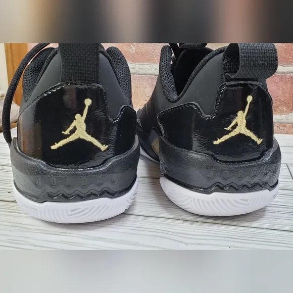 Jordan One Take 4 &quot;Black/Metallic Gold/White&quot; Boys' Basketball Shoes size 4.5