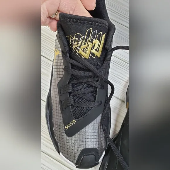 Jordan One Take 4 &quot;Black/Metallic Gold/White&quot; Boys' Basketball Shoes size 4.5