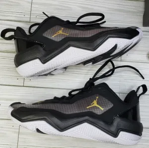 Jordan One Take 4 &quot;Black/Metallic Gold/White&quot; Boys' Basketball Shoes size 4.5