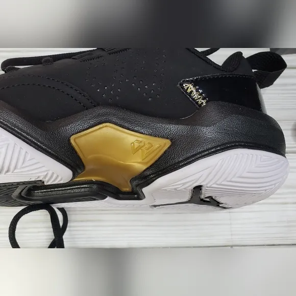 Jordan One Take 4 &quot;Black/Metallic Gold/White&quot; Boys' Basketball Shoes size 4.5