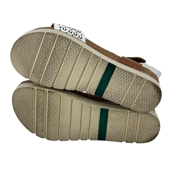 Josef Seibel Clea 09 Wedge Sandals Women's Shoes 7.5 38 Leather Platform Summer