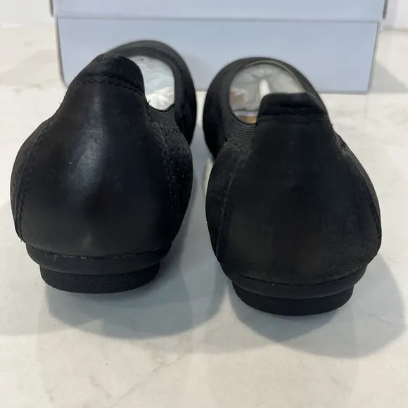 Josef Seibel Pippa Black Suede Comfort Ballet Flats Shoes EU 37 US 6 - 6.5 NWB